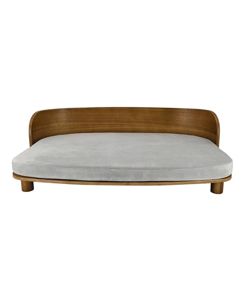 Bingopaw Wooden Bed Stool For Dogs&Cats With Pad
