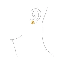 Bling Jewelry Set of 3 Classic Simulated Pearl Drop Ball Earrings Sterling Silver 10MM