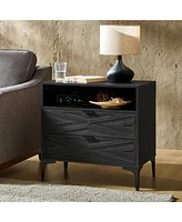 Auguste 2-Drawer Nightstand with Charging Port