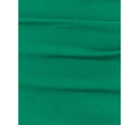 Betsy & Adam Women's Asymmetric Ruffled Sleeveless Sheath Dress