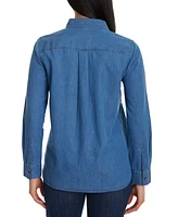 Gloria Vanderbilt Women's Laine Cotton Embroidered Shirt