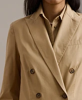Lauren Ralph Women's Double-Breasted Cotton Twill Blazer
