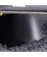Pre-Owned Balenciaga Small Fluffy Hourglass Top Handle Bag Fur