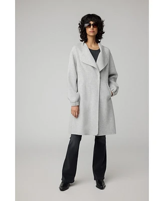 Soia & Kyo Women's Suzie Relaxed-Fit Double Face Wool Martingale Coat
