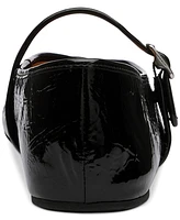 Coach Women's Sculpted C Crinkle Patent Leather Soft Mary Jane Flats