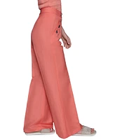 Karl Lagerfeld Paris Women's Linen-Blend Sailor Pants