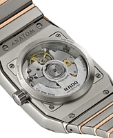 Rado Unisex Swiss Automatic Anatom Rose Gold Pvd Stainless Steel & Gray Ceramic Bracelet Watch 33mm