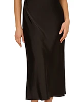 Adrianna by Papell Women's Stretch Satin Midi Dress