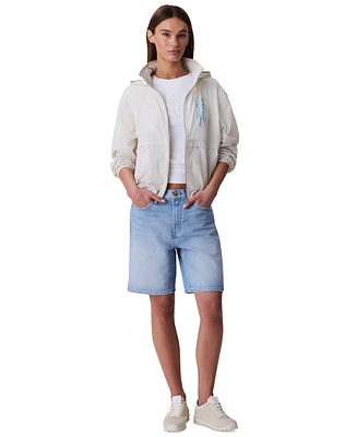 Calvin Klein Jeans Women's Relaxed Denim Bermuda Shorts