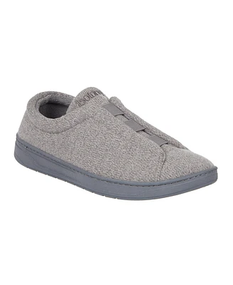 Isotoner Men's Heathered Knit Brady Closed Back Slippers