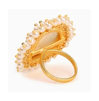 Sohi Women's Cluster Stone Statement Ring