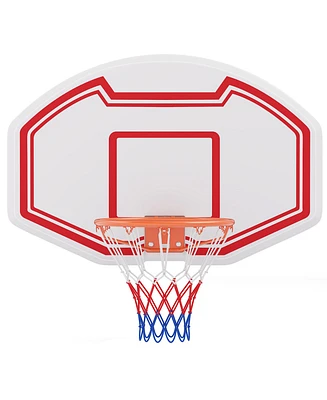 Large Wall Mounted Basketball Hoop with Shatter-proof Backboard