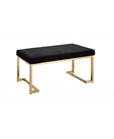Cozy Faux Fur Upholstered Bench – Perfect for Entryway or Bedroom