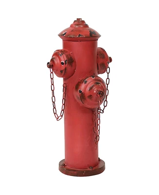 Fire Hydrant for Dogs to On - Dog Fire Hydrant Post for Potty Training - Red Powder-Coated Paint Finish - 20.5 In