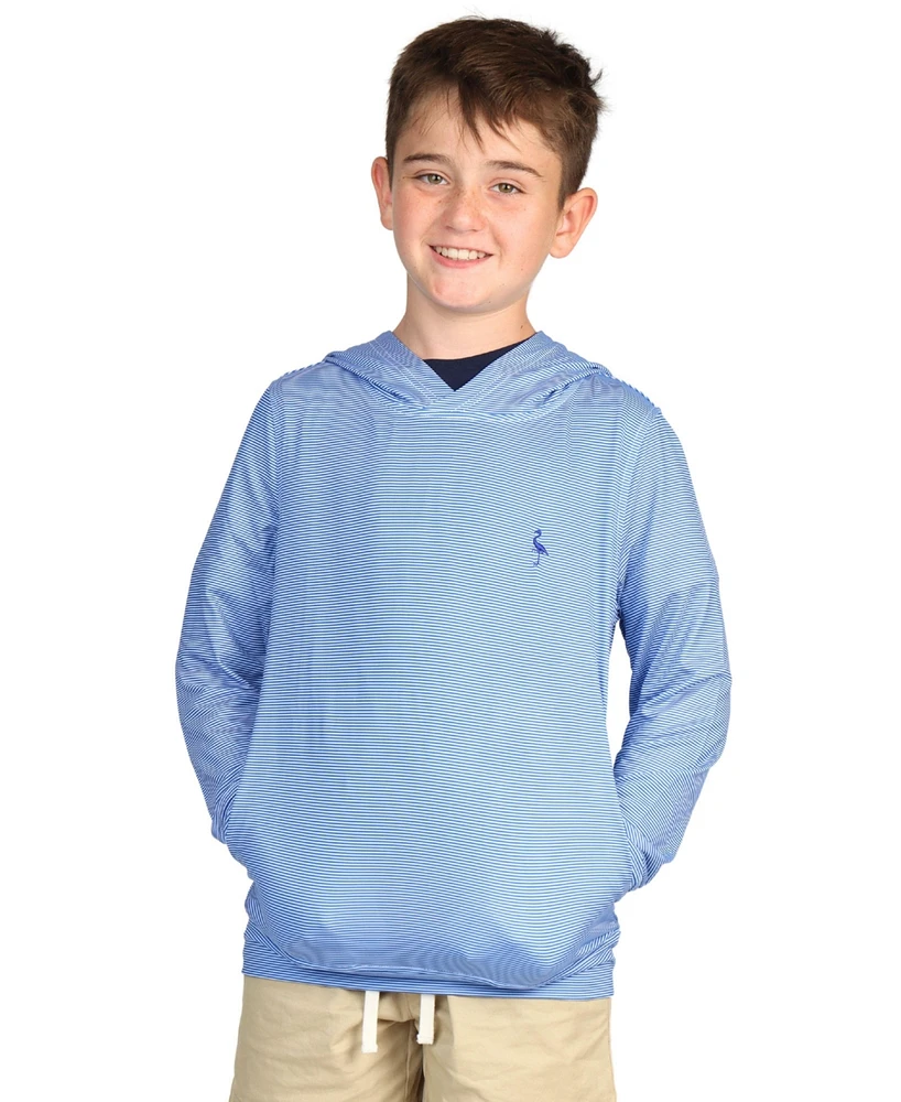 Tailorbyrd Boys Micro Stripe Printed Performance Hoodie
