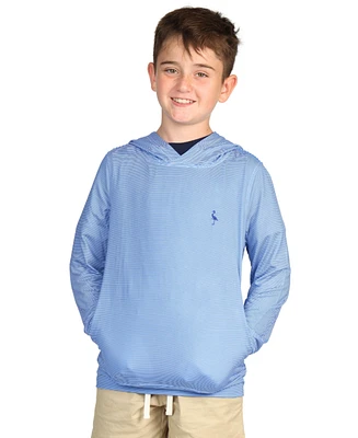 Tailorbyrd Boys Micro Stripe Printed Performance Hoodie