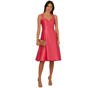Adrianna Papell Women's Sweetheart-Neck Fit & Flare Dress
