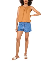 1.state Women's Cotton Sleeveless Bubble Top