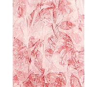 pear culture Juniors' Printed Strapless Fit & Flare Dress