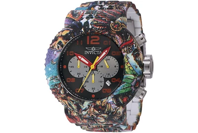 Invicta Men's 43234 Pro Diver Quartz Chronograph Black, Orange Dial Watch