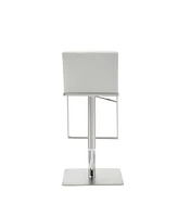 Sleek Stainless Steel Bar Height Chair for Indoor or Outdoor Use