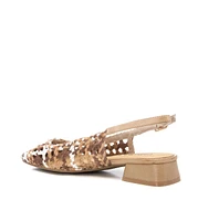 Carmela Leather Women's Slingback Braided Sandals By Xti