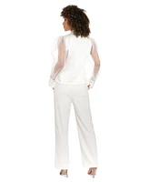 Muse Women's Straight-Leg Tuxedo Pants