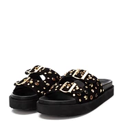 Carmela Leather Women's Fashion Footbed Sandals By Xti