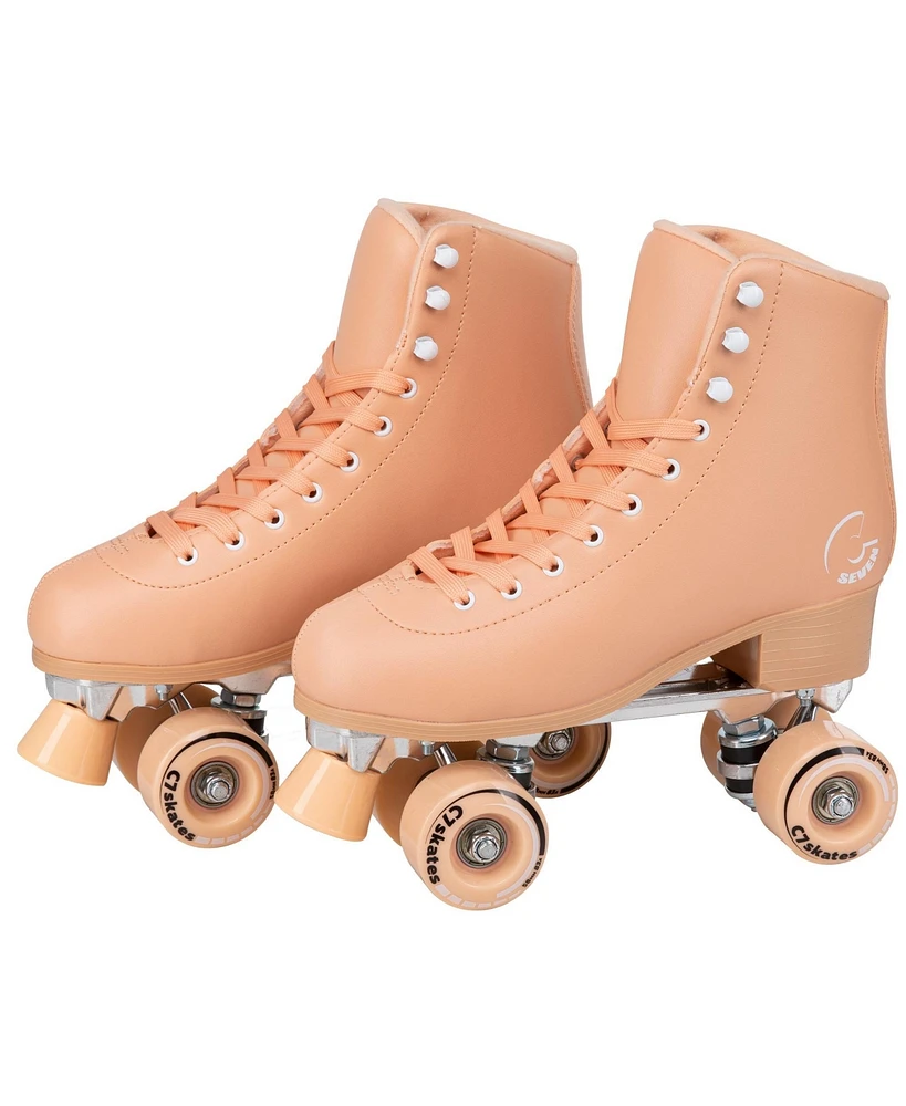 C7skates Forget Me Not Quad Roller Skates (Peach Keen