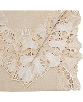 Saro Lifestyle Sheer Beauty Embroidered Table Runner, 16" x 72"