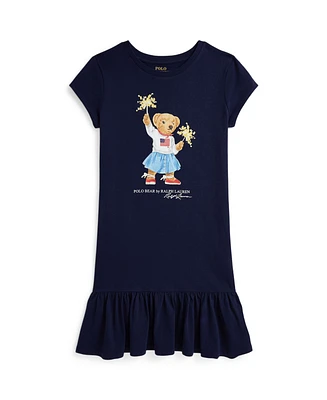 Polo Ralph Lauren Big Girls Bear Jersey Dress