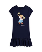 Polo Ralph Lauren Big Girls Bear Jersey Dress
