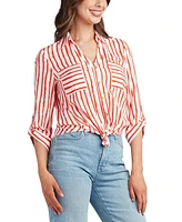 Bcx Juniors' Striped Button Down Shirts
