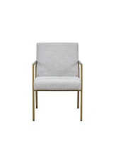 Fabric Dining Arm Chair with Padded Seat for Kitchen or Dining Room