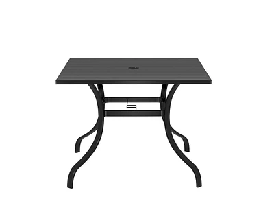 Casainc Square Outdoor Restaurant Steel Table
