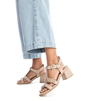 Carmela Leather Collection Women's Heeled Sandals By Xti