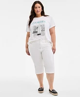 On 34th Trendy Plus Cannes Print T-Shirt, Exclusively at Macy's