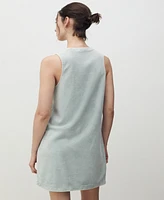 Mango Women's Overdyed Terry Cotton Nightgown