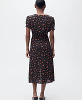 Mango Women's Midi Floral Dress
