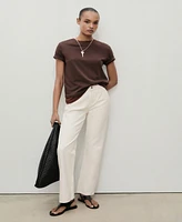 Mango Women's Matilda Medium-Rise Straight-Fit Jeans