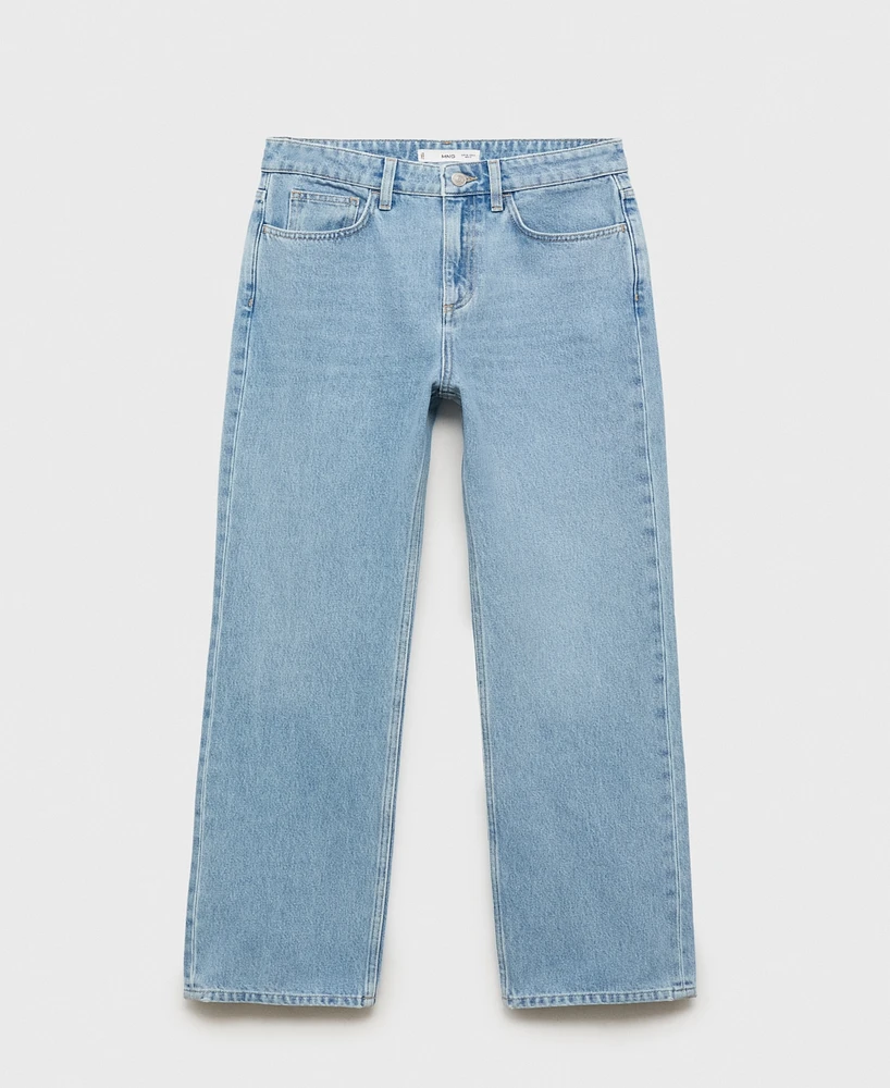 Mango Women's Matilda Medium-Rise Straight-Fit Jeans