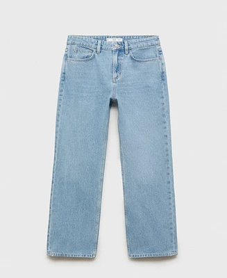 Mango Women's Matilda Medium-Rise Straight-Fit Jeans