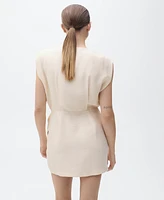 Mango Women's Lyocell Wrap Dress