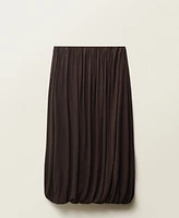 Mango Women's Puffed Hem Wool Blend Skirts