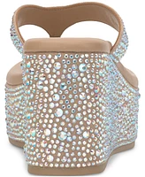 Wild Pair Women's Loli Embellished Thong Platform Sandals, Exclusively at Macy's