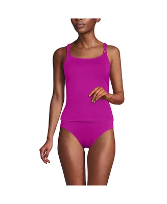 Lands' End Women's Macrame Tankini Top