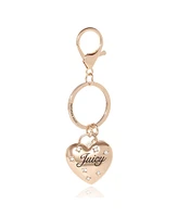 Juicy Couture Gold Heart Keychain with Pearls – Chic & Elegant