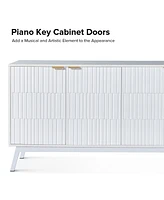 Modern Beat 63"Wide 4 door Sideboard with Adjustable Shelf
