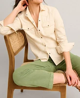 UNTUCKit Women's Denim Ecru Dolly Shirt