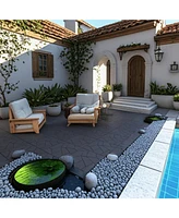 12" Deck Tiles, Diy Interlocking, Indoor/Outdoor, Easy Install